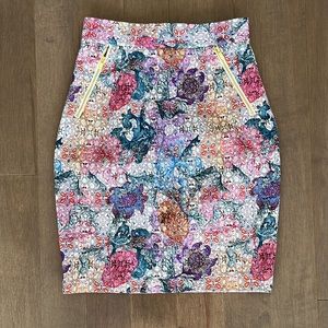 Floral Pencil Skirt